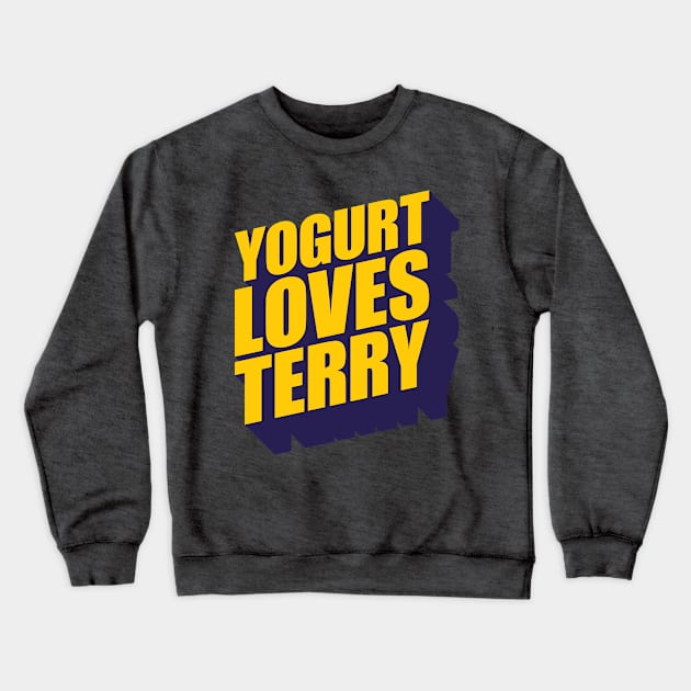 Yogurt Loves Terry Crewneck Sweatshirt by CreativeWear